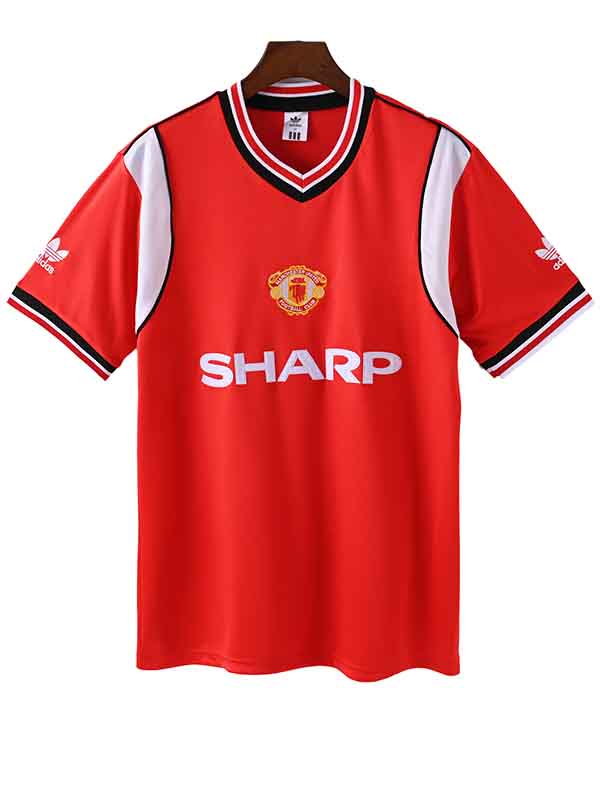 Manchester united home jersey mens retro shirt 1984-1985